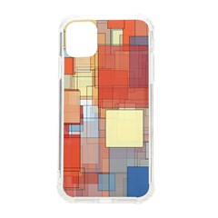 Art Abstract Rectangle Square Iphone 11 Tpu Uv Print Case by Ravend