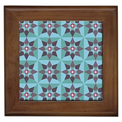 Floral Pattern Floral Motif Framed Tile