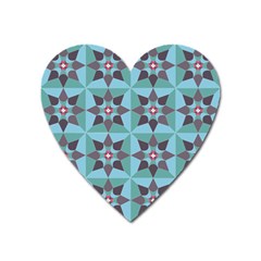 Floral Pattern Floral Motif Heart Magnet