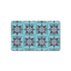 Floral Pattern Floral Motif Magnet (Name Card)