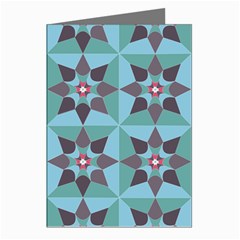 Floral Pattern Floral Motif Greeting Cards (Pkg of 8)