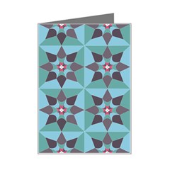 Floral Pattern Floral Motif Mini Greeting Card