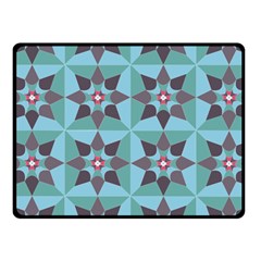 Floral Pattern Floral Motif One Side Fleece Blanket (Small)