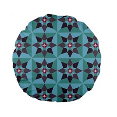 Floral Pattern Floral Motif Standard 15  Premium Round Cushions