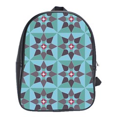 Floral Pattern Floral Motif School Bag (XL)