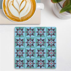 Floral Pattern Floral Motif UV Print Square Tile Coaster 