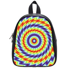 Mandala Kaleidoscope Background School Bag (small) by Ravend