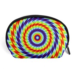 Mandala Kaleidoscope Background Accessory Pouch (large) by Ravend