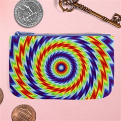 Mandala Kaleidoscope Background Large Coin Purse by Ravend