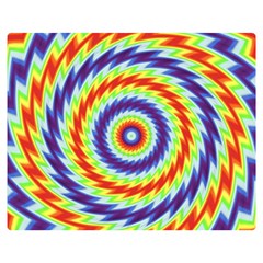 Mandala Kaleidoscope Background One Side Premium Plush Fleece Blanket (medium) by Ravend