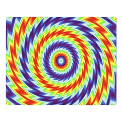 Mandala Kaleidoscope Background One Side Premium Plush Fleece Blanket (large)