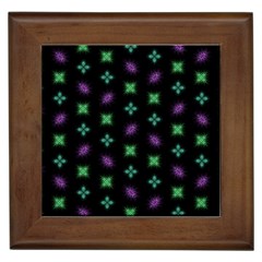 Pattern Background Bright Pattern Framed Tile by Ravend