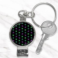 Pattern Background Bright Pattern Nail Clippers Key Chain by Ravend