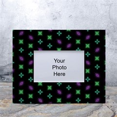 Pattern Background Bright Pattern White Tabletop Photo Frame 4 x6 