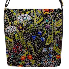 Mosaic Background Pattern Texture Flap Closure Messenger Bag (s) by Ravend