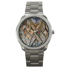 Church Ceiling Mural Architecture Sport Metal Watch by Ravend