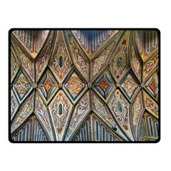 Church Ceiling Mural Architecture Fleece Blanket (small) by Ravend