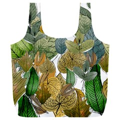 Sheet Autumn Color Drawing Full Print Recycle Bag (xxxl) by Ravend