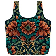 Flower Pattern Modern Floral Full Print Recycle Bag (xxxl) by Ravend