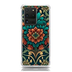 Flower Pattern Modern Floral Samsung Galaxy S20 Ultra 6 9 Inch Tpu Uv Case