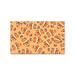 Fish Clownfish Orange Background Sticker (Rectangular) Front