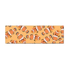 Fish Clownfish Orange Background Sticker (bumper) by Ravend