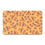 Fish Clownfish Orange Background Magnet (Rectangular) Front