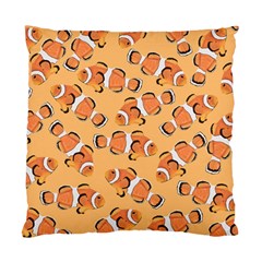 Fish Clownfish Orange Background Standard Cushion Case (two Sides) by Ravend