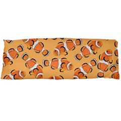 Fish Clownfish Orange Background Body Pillow Case Dakimakura (two Sides) by Ravend