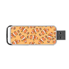 Fish Clownfish Orange Background Portable Usb Flash (two Sides) by Ravend