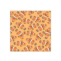 Fish Clownfish Orange Background Satin Bandana Scarf 22  X 22  by Ravend