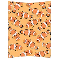 Fish Clownfish Orange Background Back Support Cushion by Ravend