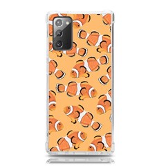 Fish Clownfish Orange Background Samsung Galaxy Note 20 Tpu Uv Case by Ravend