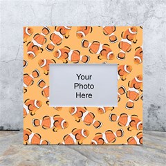 Fish Clownfish Orange Background White Box Photo Frame 4  X 6  by Ravend