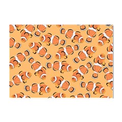 Fish Clownfish Orange Background Crystal Sticker (a4) by Ravend