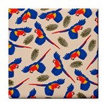 Bird Animals Parrot Pattern Tile Coaster Front