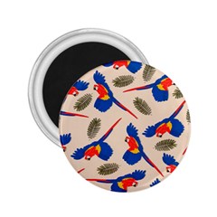 Bird Animals Parrot Pattern 2 25  Magnets by Ravend