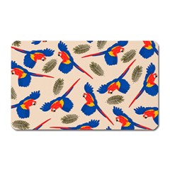 Bird Animals Parrot Pattern Magnet (rectangular) by Ravend