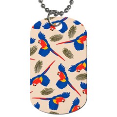 Bird Animals Parrot Pattern Dog Tag (one Side) by Ravend