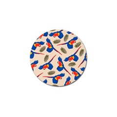 Bird Animals Parrot Pattern Golf Ball Marker by Ravend