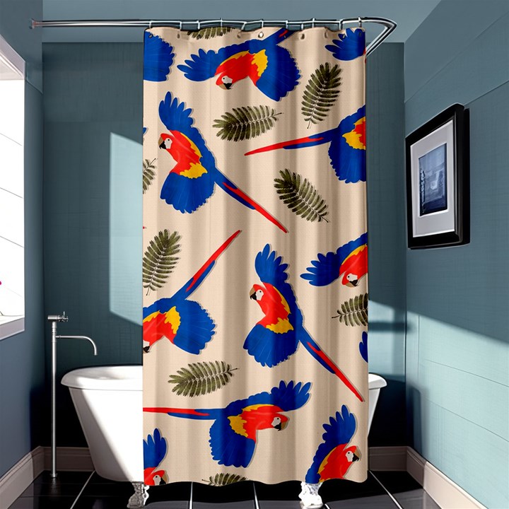 Bird Animals Parrot Pattern Shower Curtain 36  x 72  (Stall) 