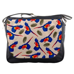 Bird Animals Parrot Pattern Messenger Bag by Ravend