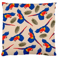 Bird Animals Parrot Pattern Large Cushion Case (two Sides) by Ravend