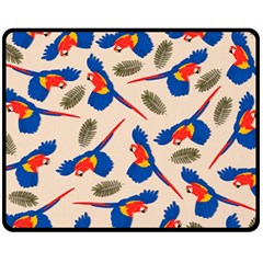 Bird Animals Parrot Pattern Fleece Blanket (medium) by Ravend