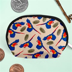 Bird Animals Parrot Pattern Accessory Pouch (medium) by Ravend