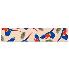 Bird Animals Parrot Pattern Small Premium Plush Fleece Scarf by Ravend