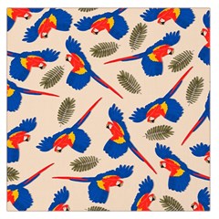 Bird Animals Parrot Pattern Square Satin Scarf (36  X 36 ) by Ravend