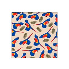 Bird Animals Parrot Pattern Satin Bandana Scarf 22  X 22  by Ravend