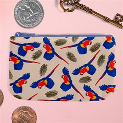 Bird Animals Parrot Pattern Large Coin Purse by Ravend