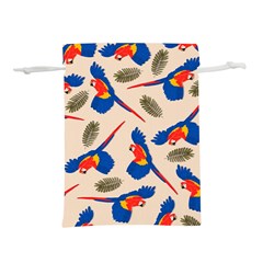 Bird Animals Parrot Pattern Lightweight Drawstring Pouch (l) by Ravend